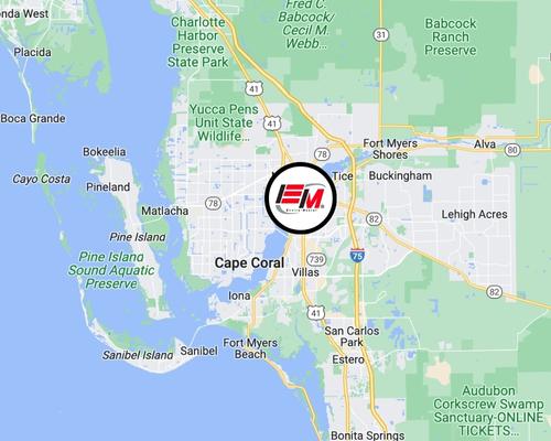 service area map of fort myers florida