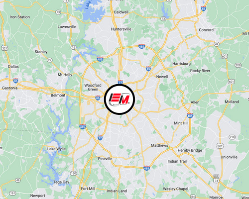 Map of EMS Charlotte service area
