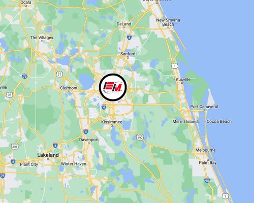 service area map for EMS of Orlando