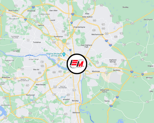 Map of EMS Richmond service area