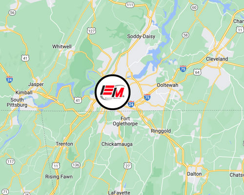 Map of EMS Chattanooga service area