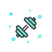 gym cleaning icon